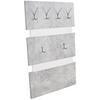 Panou cuier Moya - alb/gri, Modern, plastic/material pe bază de lemn (70/99/2cm) - Modern Living