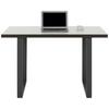 Schreibtisch in Weiß/Grau - Weiß/Grau, MODERN, Holzwerkstoff/Metall (120/74,1/75cm) - Mömax