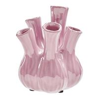 Dekovase Polly Lila - Violett, MODERN, Keramik (13.5/13.5/16cm) - Mömax