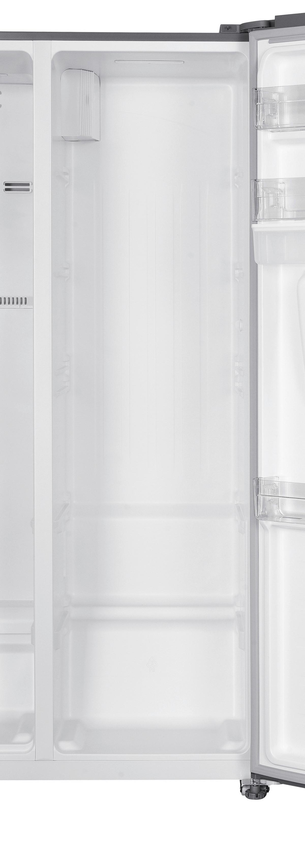 Side-by-Side AC178IXWS-16 Edelstahlfarben - Edelstahlfarben, Trend, Glas/Kunststoff (91/177/59cm) - Respekta