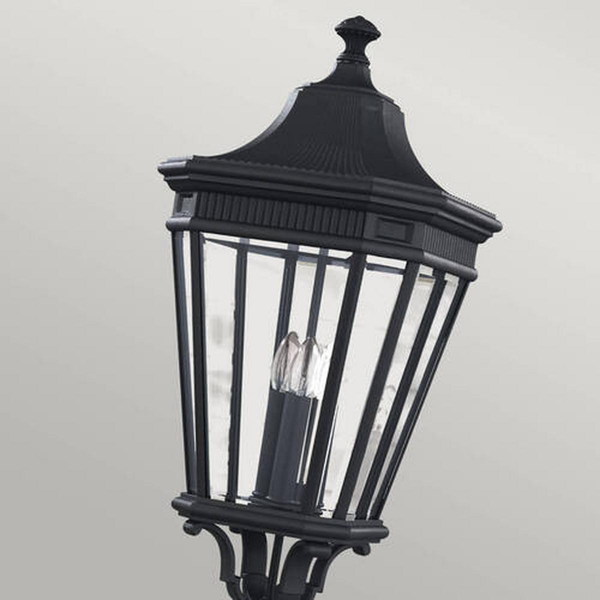 Vanjska Podna Svjetiljka Cotsln - crna, Konvencionalno, staklo/metal (30.5/257cm) - Elstead Lighting