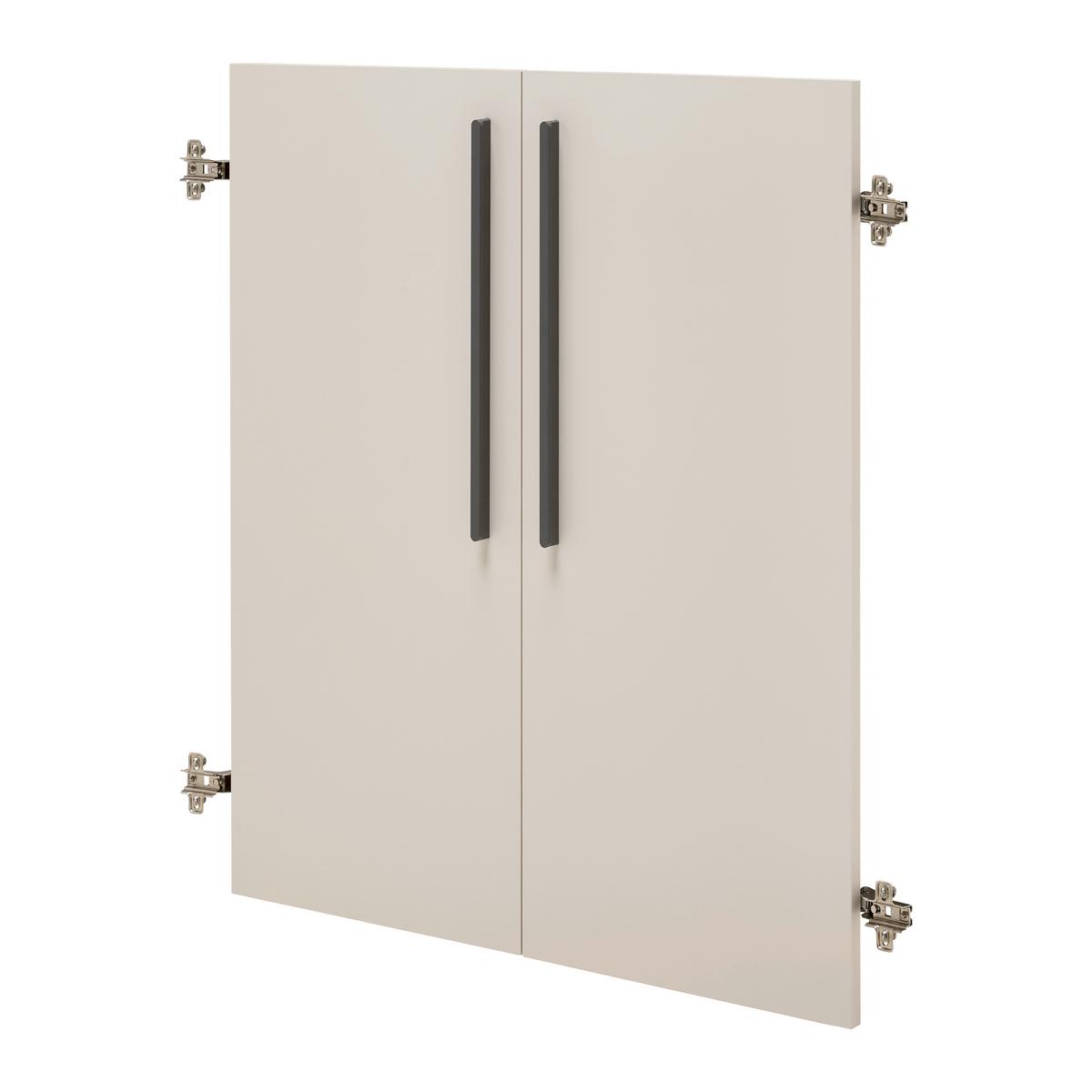 Türenset Massiccio Champagnerfarben - Champagner/Anthrazit, MODERN, Holzwerkstoff/Metall (74/101cm) - Mömax