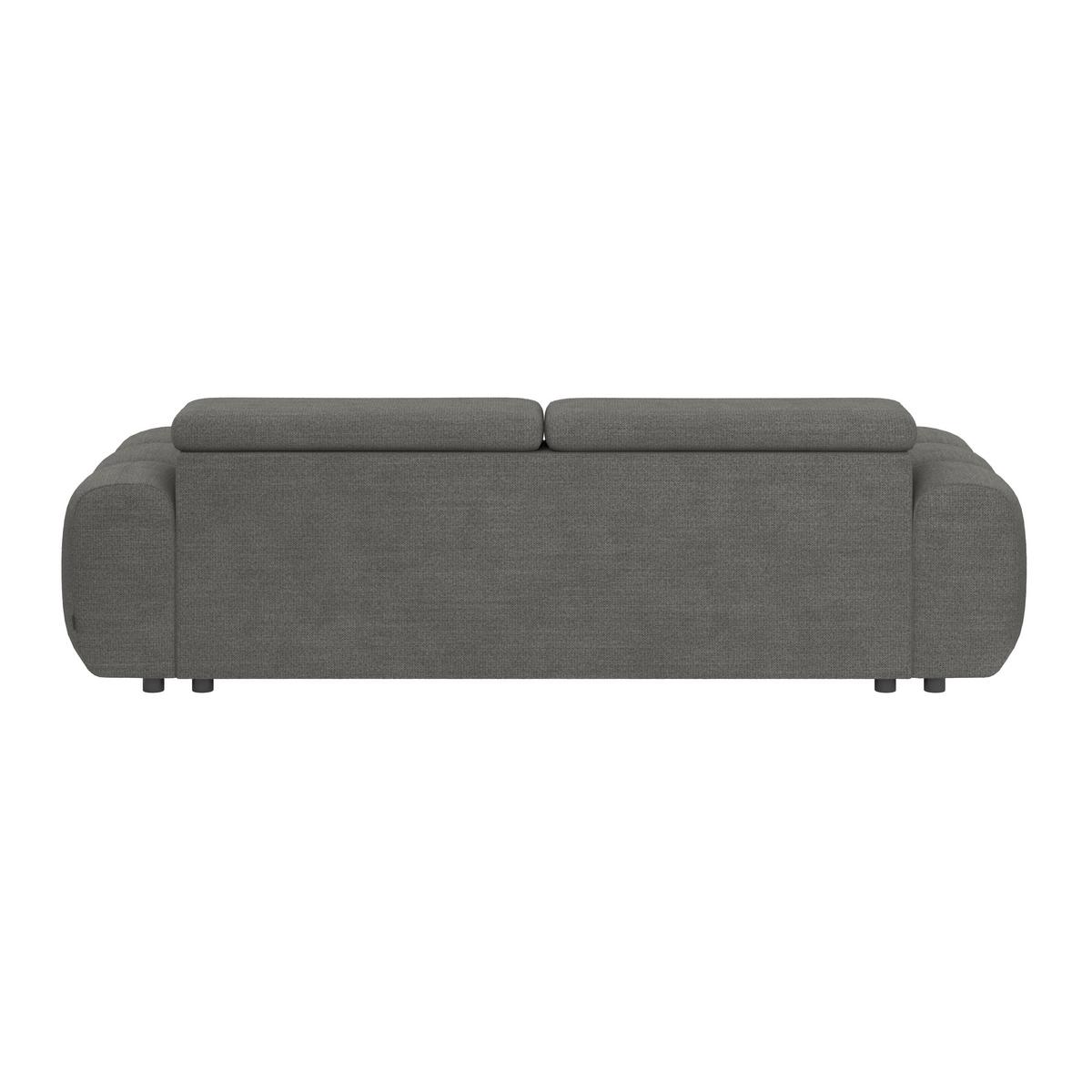 Velika Sofa Bull - crna/antracit, Trend, tekstil/plastika (248/77-97/108cm) - Luca Bessoni
