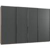 Ormar S Kliznim Vratima Level 36 A - boje grafita/boje hrasta, Moderno, drvni materijal (350/236/65cm) - Modern Living
