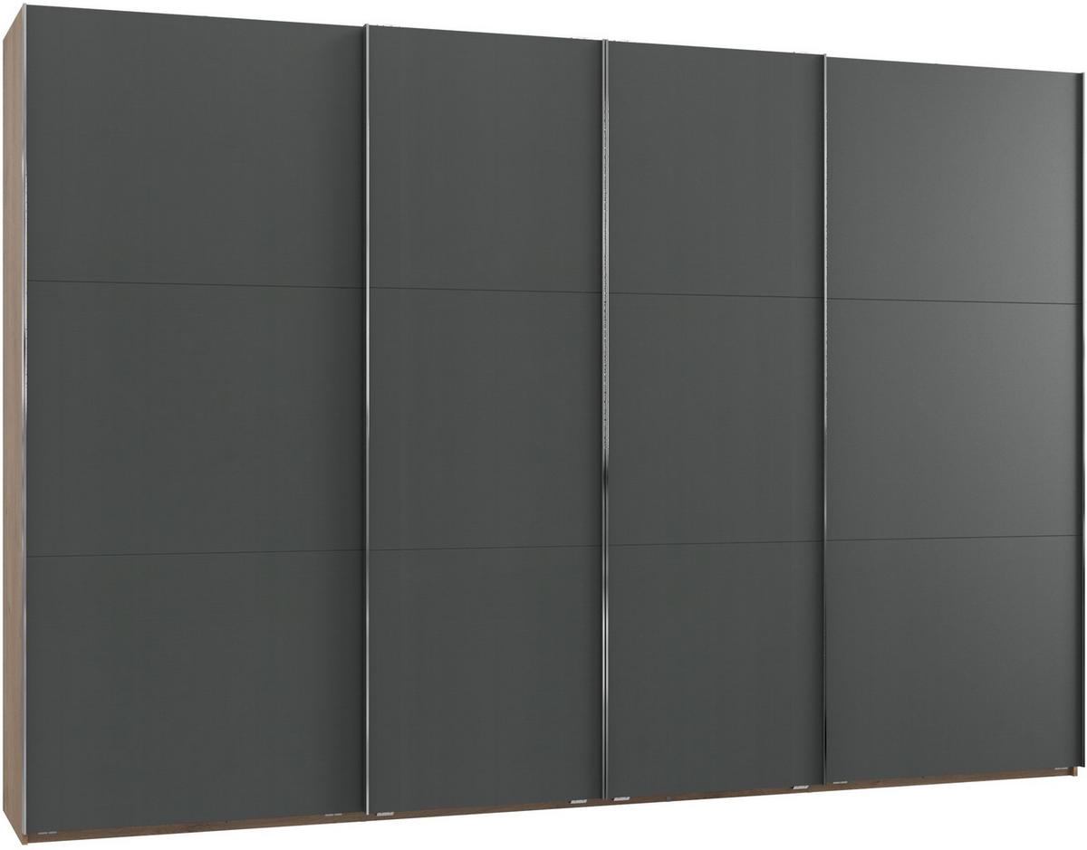 Ormar S Kliznim Vratima Level 36 A - boje grafita/boje hrasta, Moderno, drvni materijal (350/236/65cm) - Modern Living