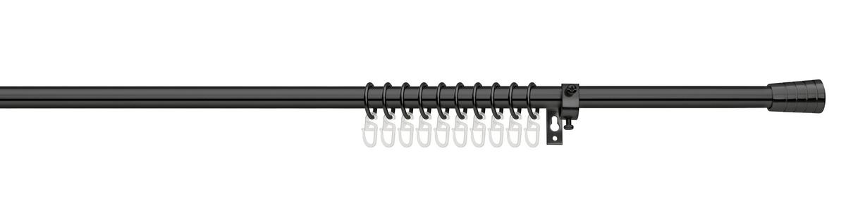 Set de bare rotunde CAP - negru, plastic/metal (130-240cm) - Modern Living