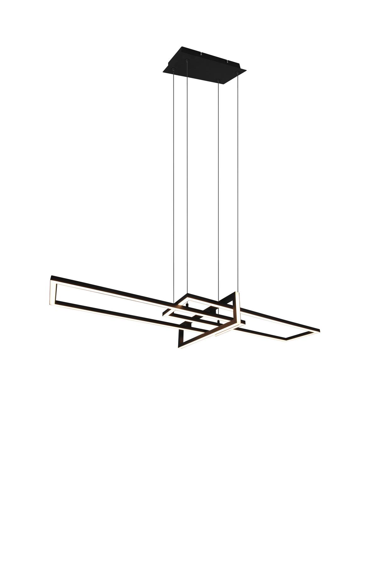 LED-Hängeleuchte Salinas in Schwarz max. 34 Watt - Schwarz, Design, Metall (110/40/150cm) - Trio Leuchten