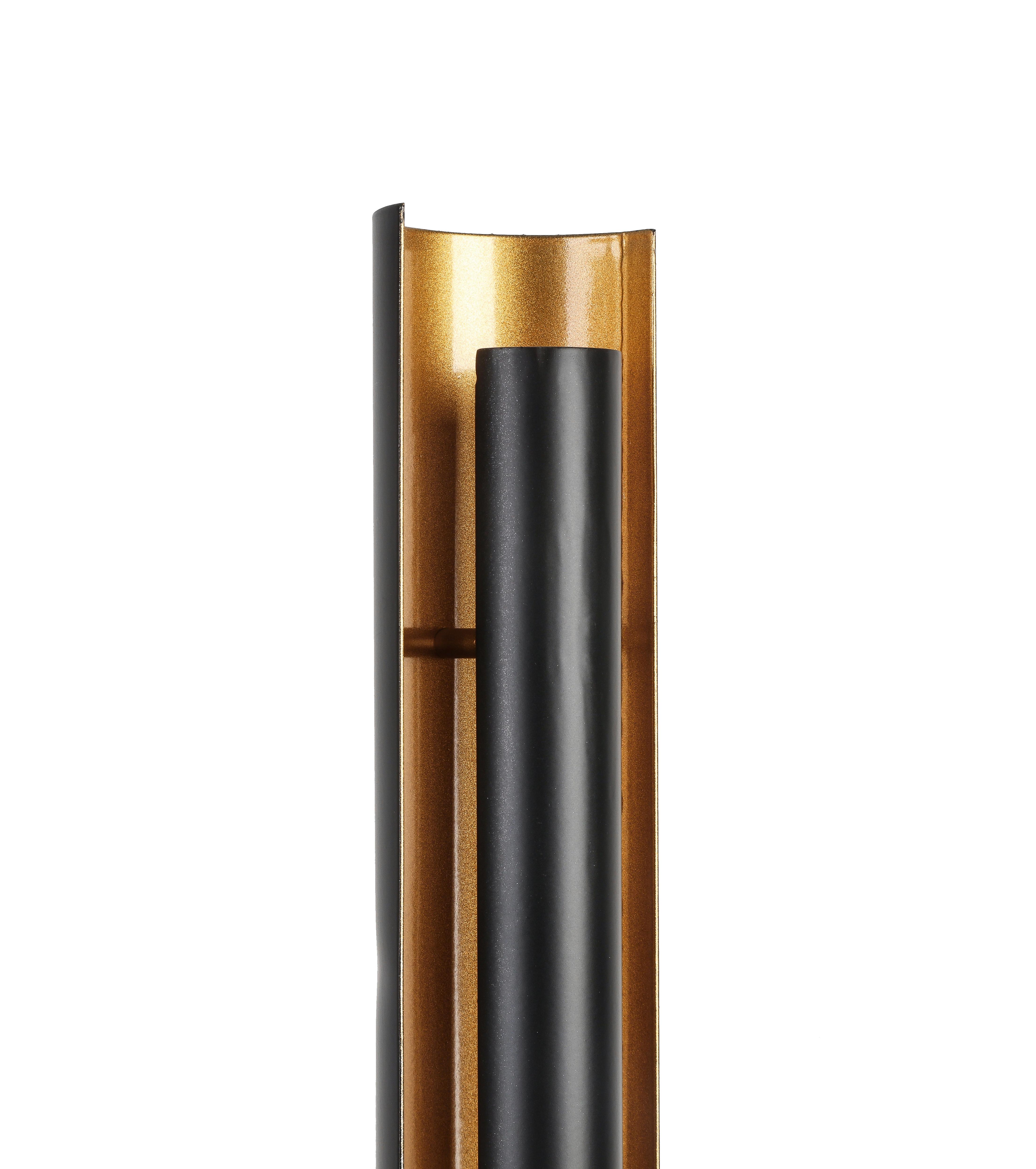 LED-BORDSLAMPA GUMO - svart/guldfärgad, Modern, metall (15/47cm) - Mömax