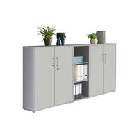 AKTENSCHRANK OFFICE EDITION - SW SET 8 - Hellgrau, MODERN, Holzwerkstoff (212,9/113,6/33cm) - MID.YOU
