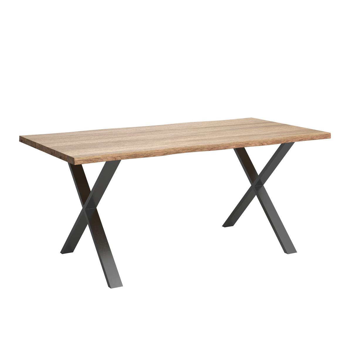 Tischplatte Noah Akaziefarben ca.100x200cm - Akaziefarben, Modern, Holz/Metall (200/100/3,8cm) - Mömax
