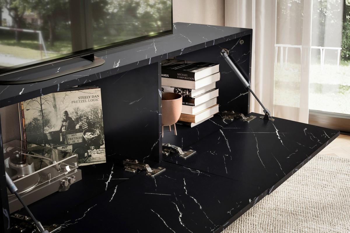 LOWBOARD WL6.865 - Schwarz, Design, Holzwerkstoff (160/30/30cm) - MID.YOU