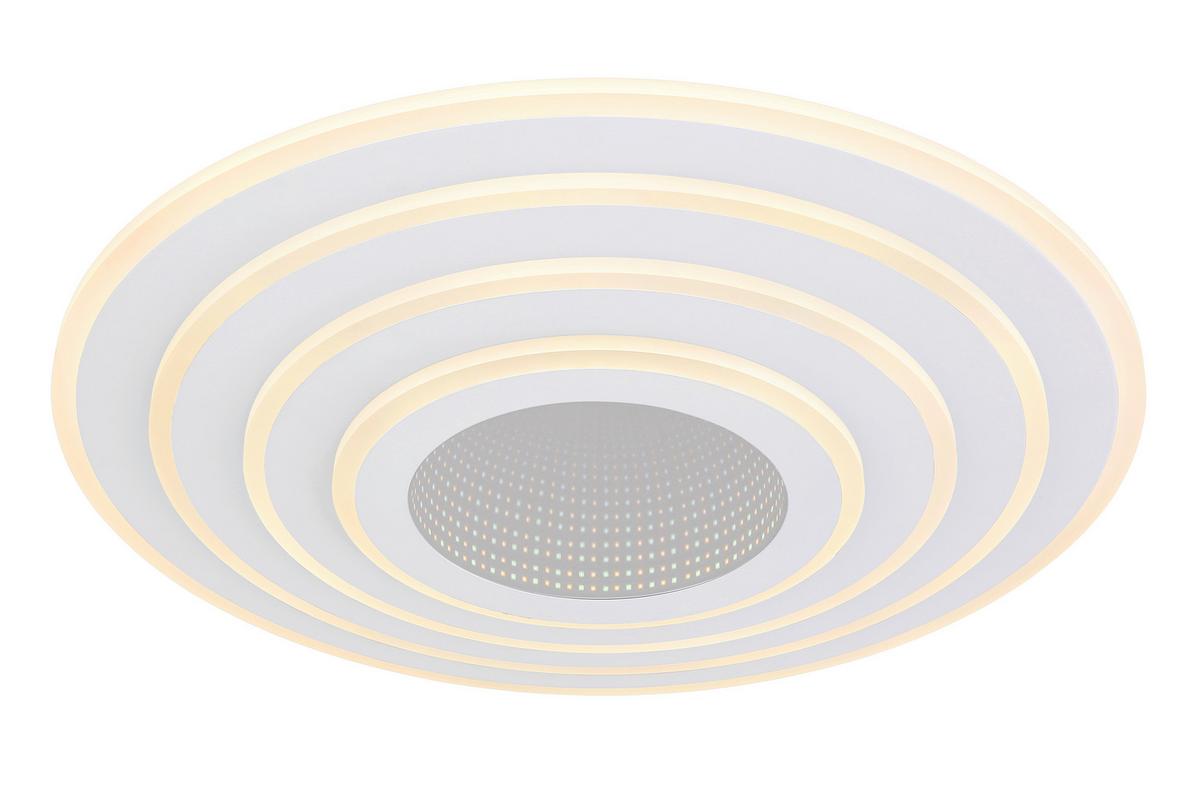 LED-Deckenleuchte Jocelyn in Opal/Weiß max. 40 Watt - Opal/Weiß, Kunststoff/Metall (42/6,7cm)