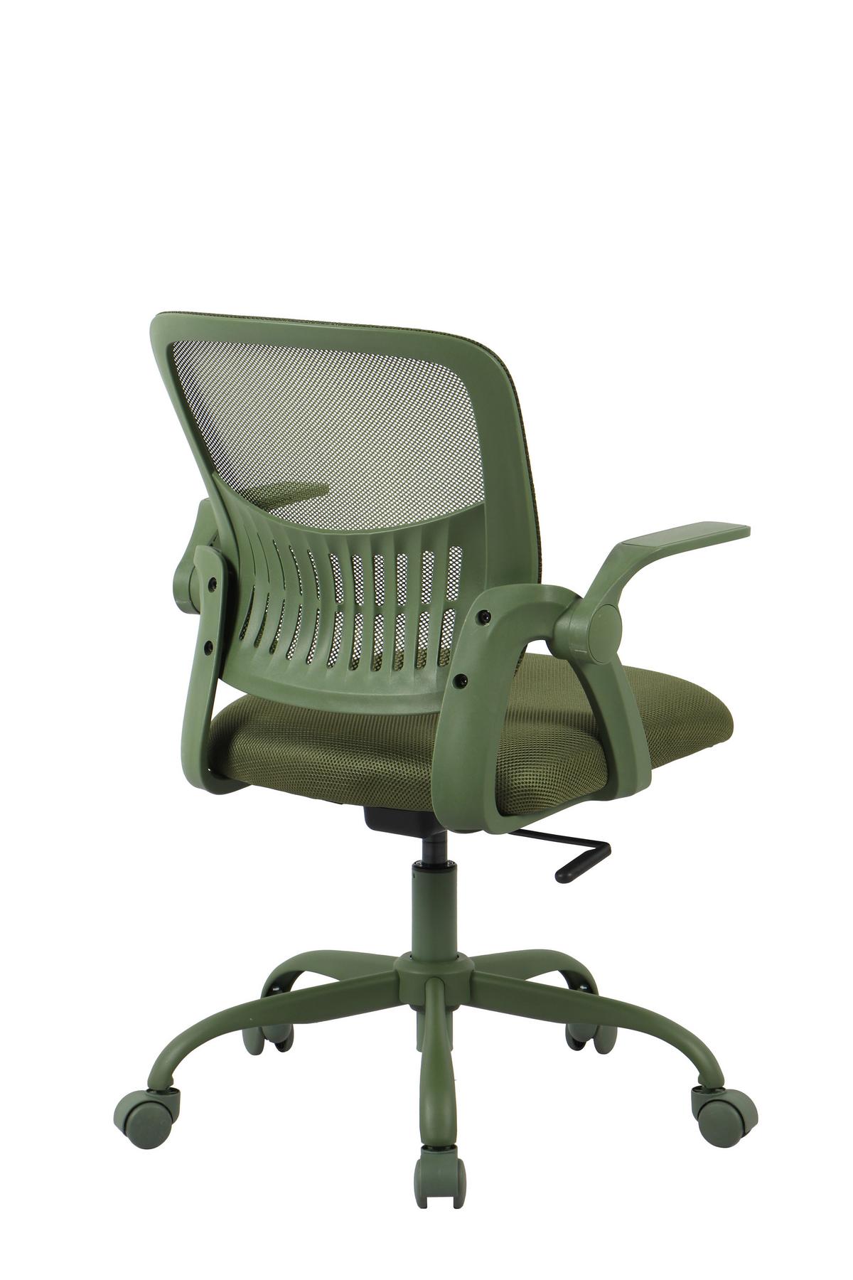 DREHSTUHL SASKIA - Schwarz/Grün, Modern, Kunststoff/Textil (57/86,5/96/63cm) - Based