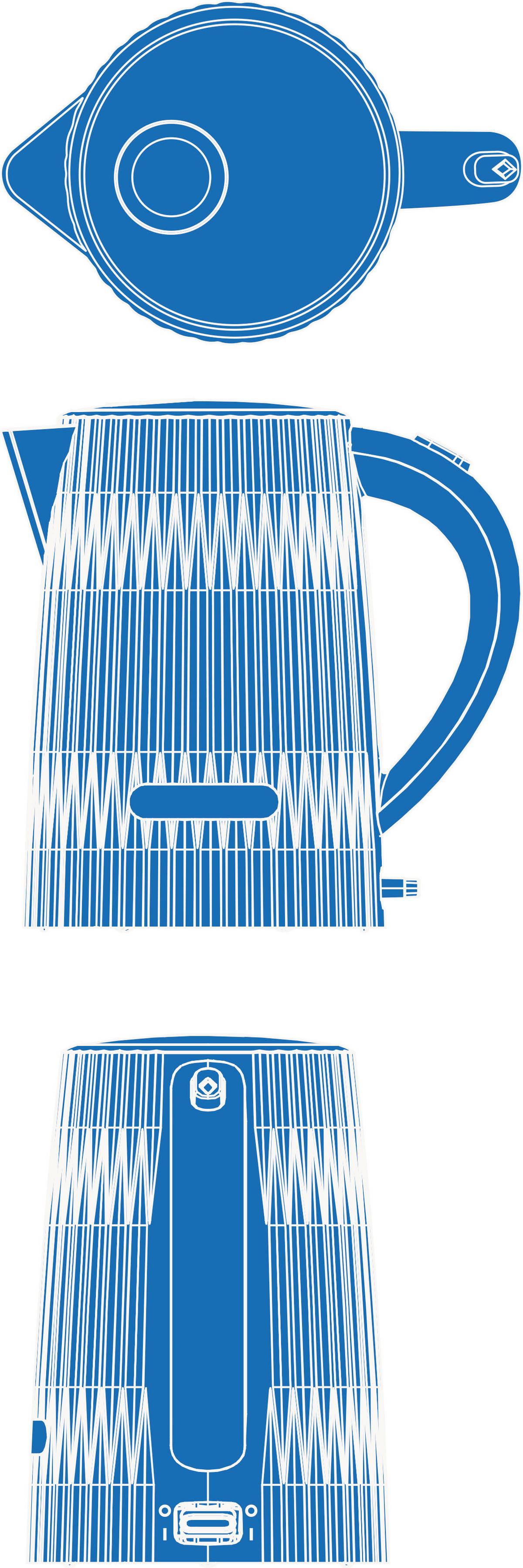 Vízforraló Russell Hobbs Eden - zöld, Modern, műanyag - Russell Hobbs