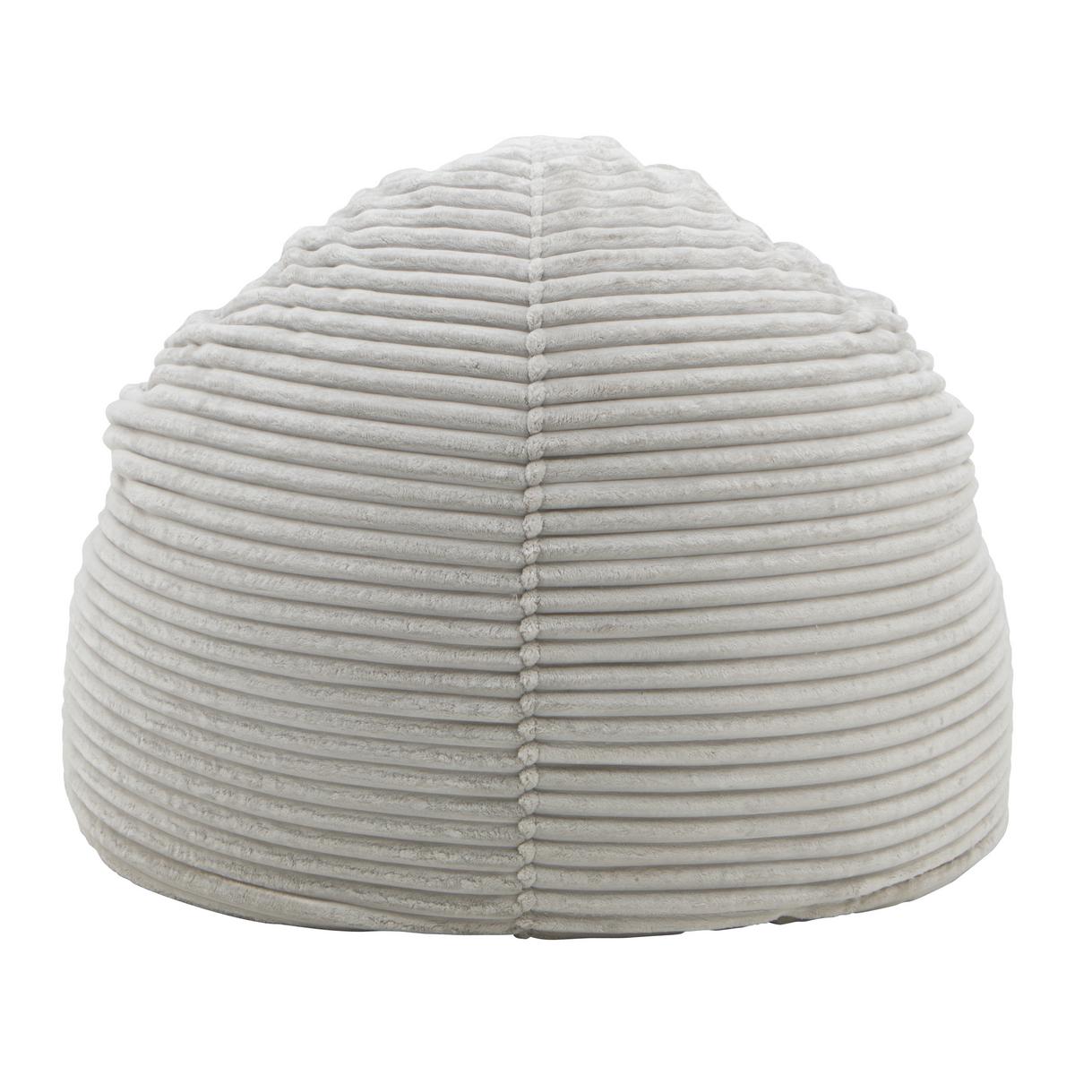 Sitzsack Verreto Hellgrau Cord - Hellgrau, MODERN, Textil (105/80/105cm) - Mömax