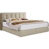 Boxspringbett Lavenito Beige ca. 180x200cm - Beige/Schwarz, KONVENTIONELL, Textil (180/200cm) - Premium Living