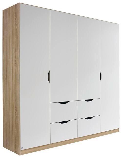 Ormar S Klasičnim Vratima Freising - bijela/hrast Sonoma, Moderno, drvni materijal (181/197/54cm) - Modern Living