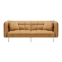 Schlafsofa Kupferfarbe, "nelly", Samt - Silberfarben/Kupferfarben, Modern, Holz/Textil (208/76,5/79cm) - Bessagi Home