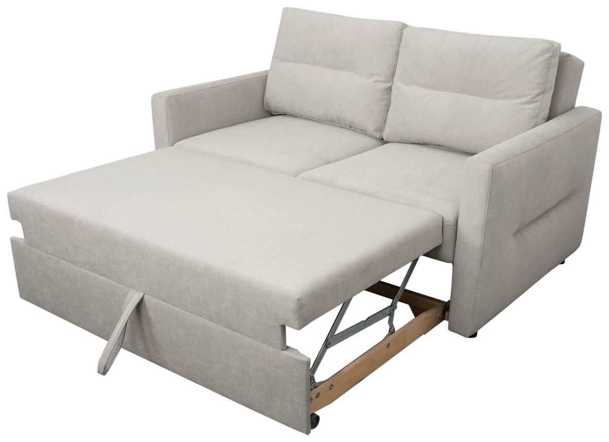 Sofa Gloria - svijetlo siva/crna, Moderno, tekstil/plastika (152/94/102cm) - Modern Living