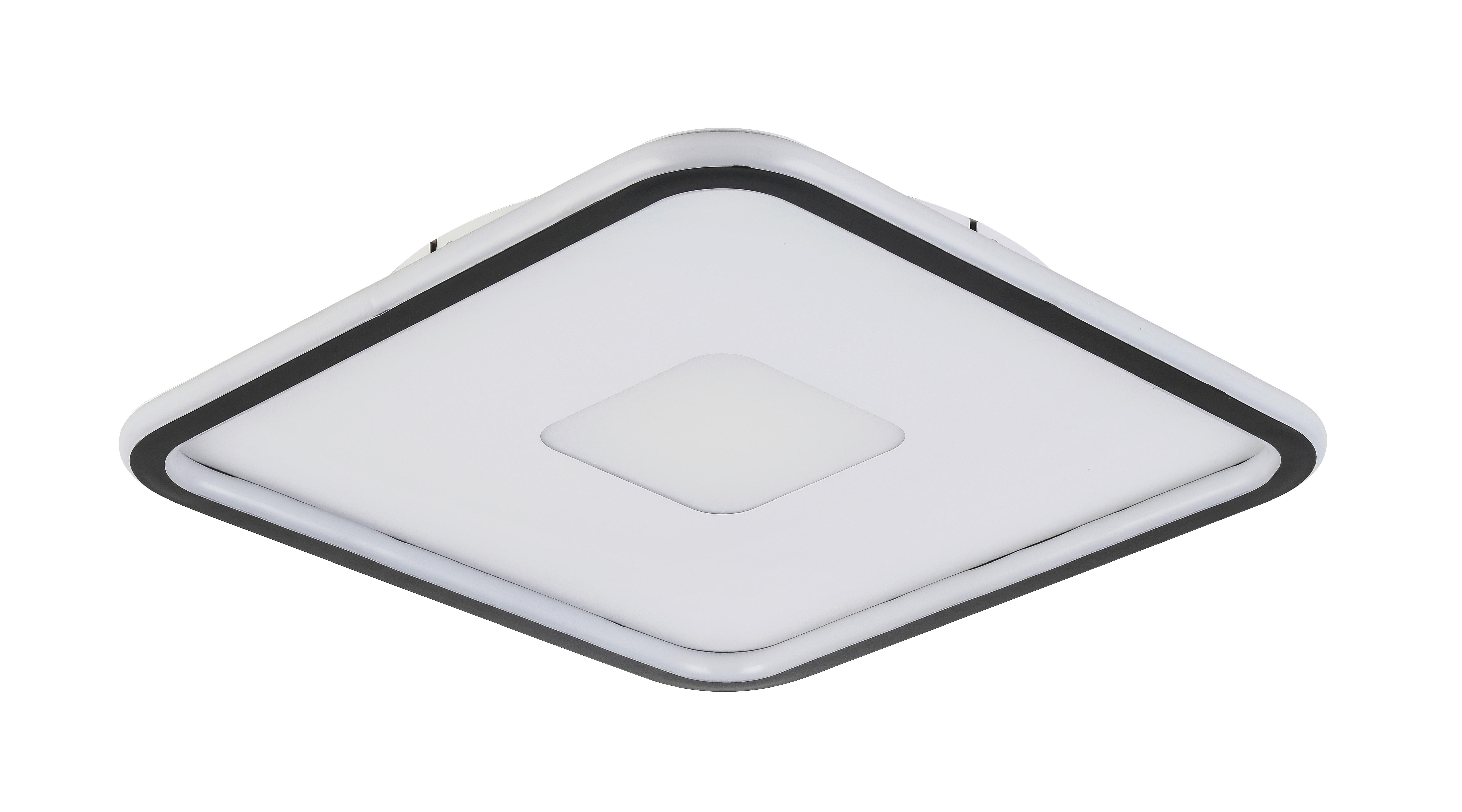 LAMPA SUFITOWA LED HINA - czarny, Modern, tworzywo sztuczne/metal (40/40/4,5cm) - Bessagi Home