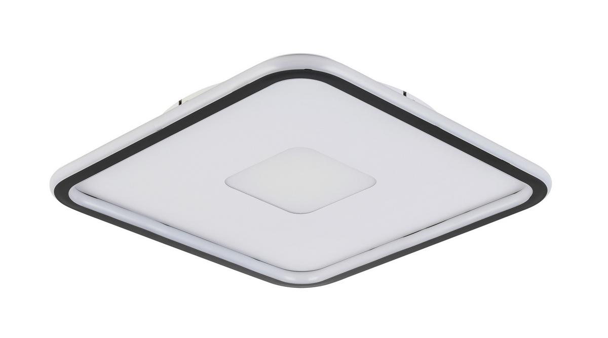 LAMPA SUFITOWA LED HINA - czarny, Modern, tworzywo sztuczne/metal (40/40/4,5cm) - Bessagi Home