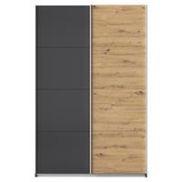 Ormar S Kliznim Vratima Feldkirch - hrast Artisan/antracit, Moderno, drvni materijal/metal (136/210/62cm) - Modern Living