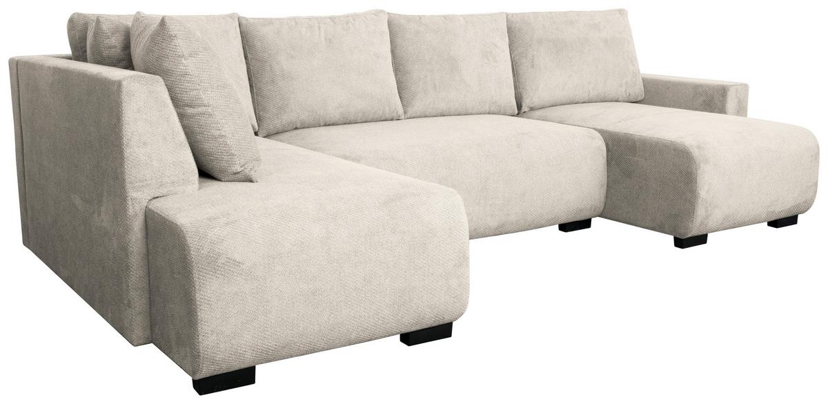Kutna Garnitura Veronice - plava/crna, Trend, tekstil/plastika (171/313/141cm) - Modern Living