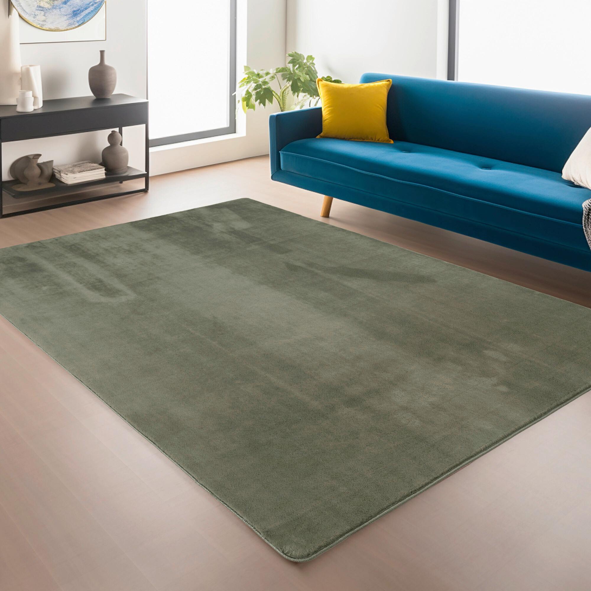 Tkana Preproga Joy, Olivno Zelena, 60x100cm - olivno zelena , Design, tekstil (60/100cm)