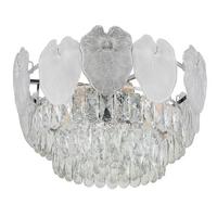 Stropna Svjetiljka Boja Kroma , Prozirno - prozirno/boje kroma, Konvencionalno, staklo/metal (50/27,9cm) - Globo