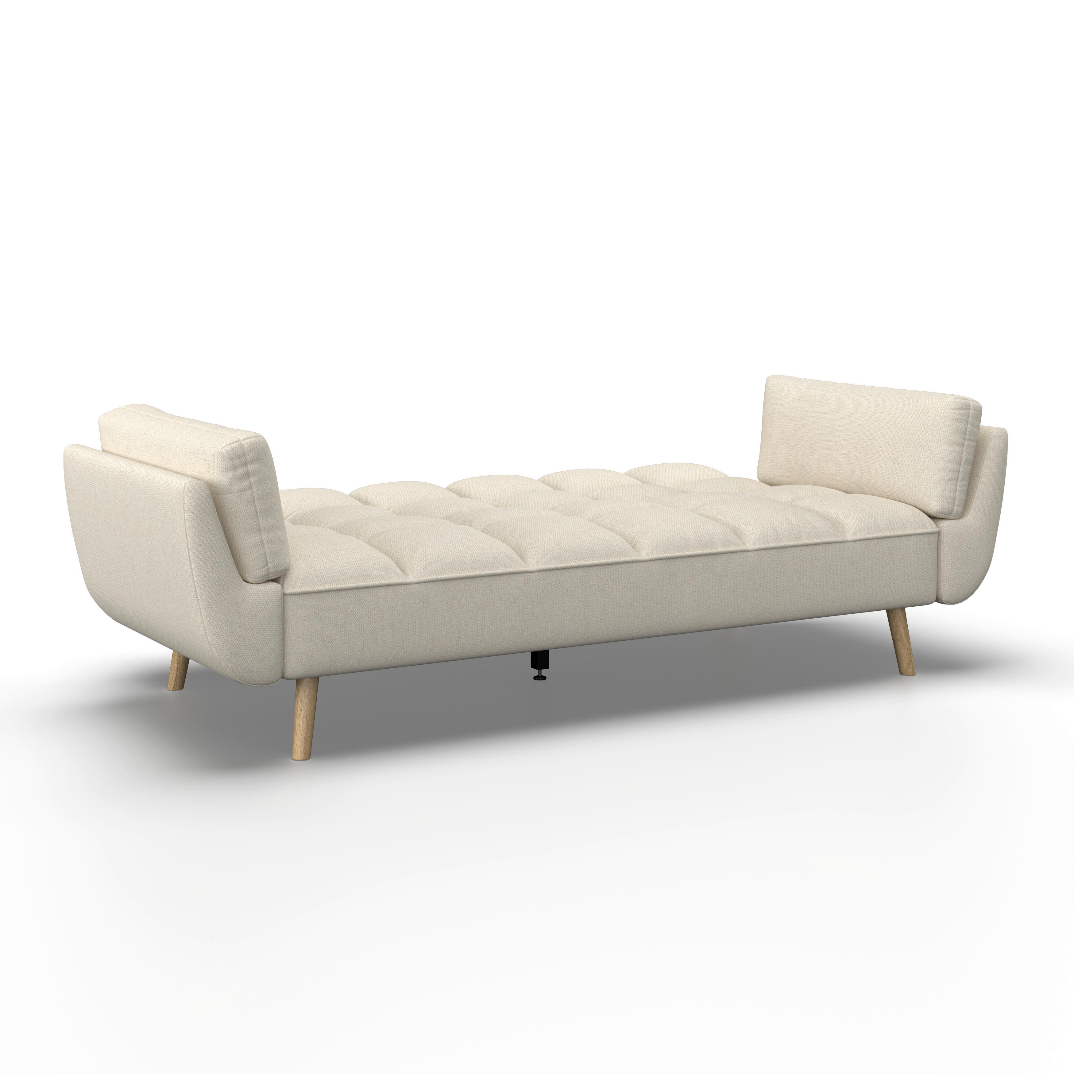 BÄDDSOFFA CORA - cremefärgad/naturfärgad, Modern, trä/textil (214/92/81cm) - Bessagi Home