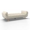 BÄDDSOFFA CORA - cremefärgad/naturfärgad, Modern, trä/textil (214/92/81cm) - Bessagi Home