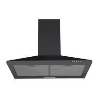 Dunstabzugshaube 6091BH Schwarz - Schwarz, Basics, Metall (60/58-96/47,5cm) - PKM