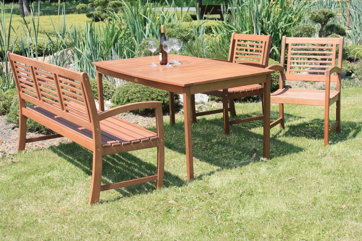Gartenstuhl Madison Holz ca. 56x90 cm - Eukalyptusholzfarben, Basics, Holz (56/90/59cm) - Gardenson