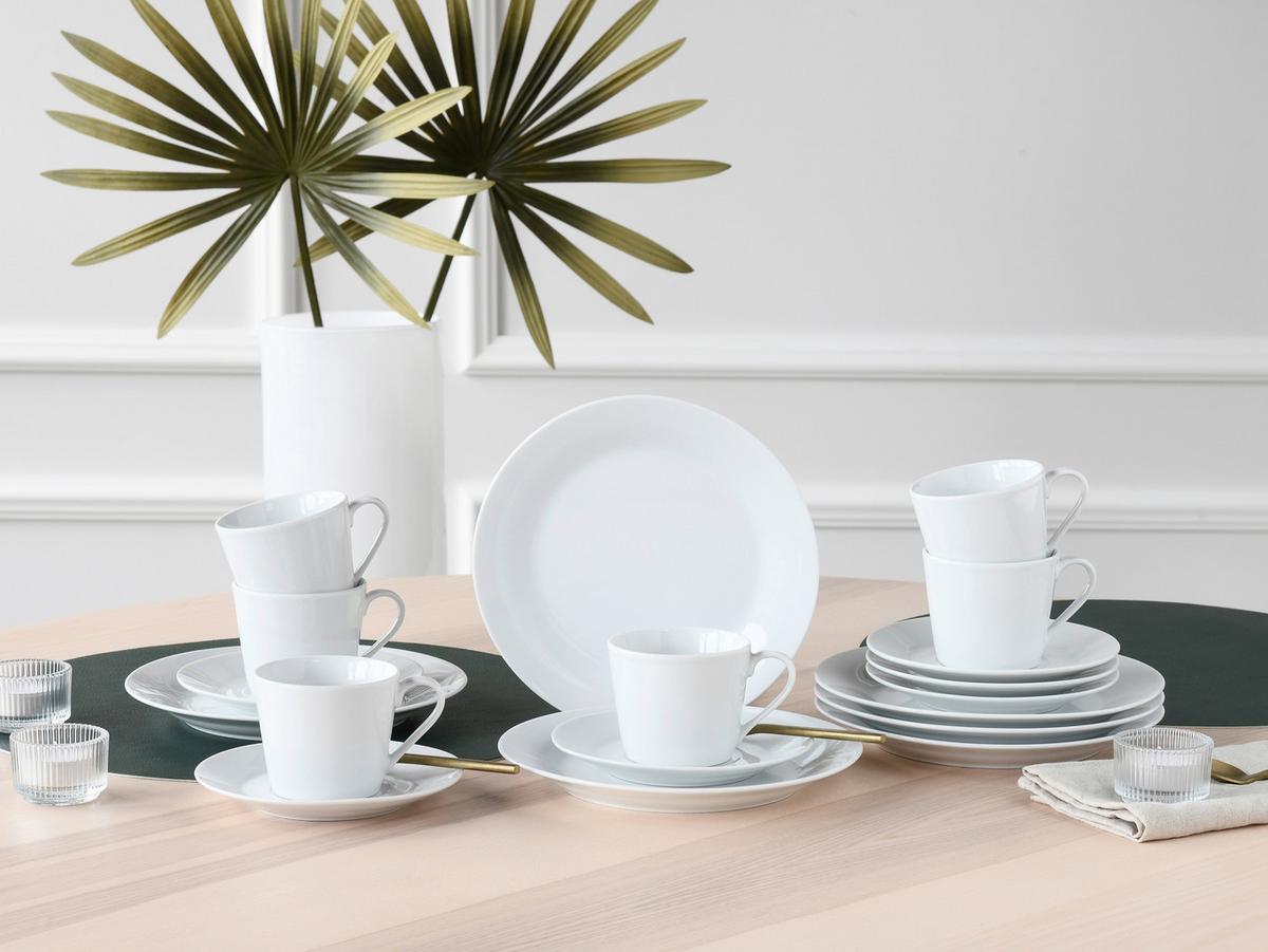 Kavni Servis Base, 18-Delni - bela, Basics, keramika - Creatable