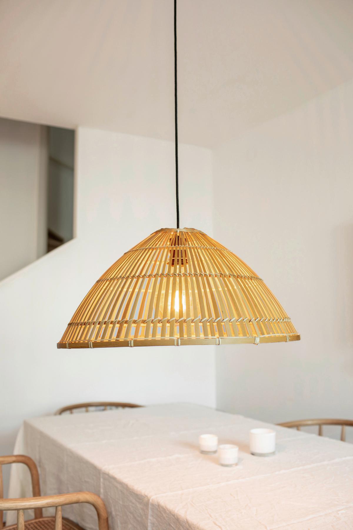 Hängeleuchte Capello max. 40 Watt - Naturfarben, Basics, Naturmaterialien/Metall (58/58/27cm) - Markslöjd