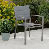 Scaun Orlando - gri închis/gri, Basics, metal/textil (54/86/58cm) - Mömax