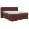 Boxspring Krevet Elodie - crvena/crna, Konvencionalno, tekstil/plastika (160/200cm) - Premium Living
