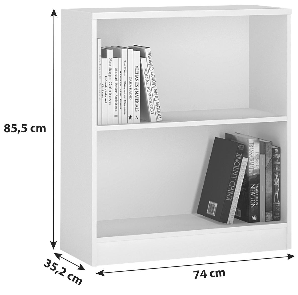 Regal 4-You, Bela - bela, Moderno, les (74/85,5/35,2cm) - Mömax
