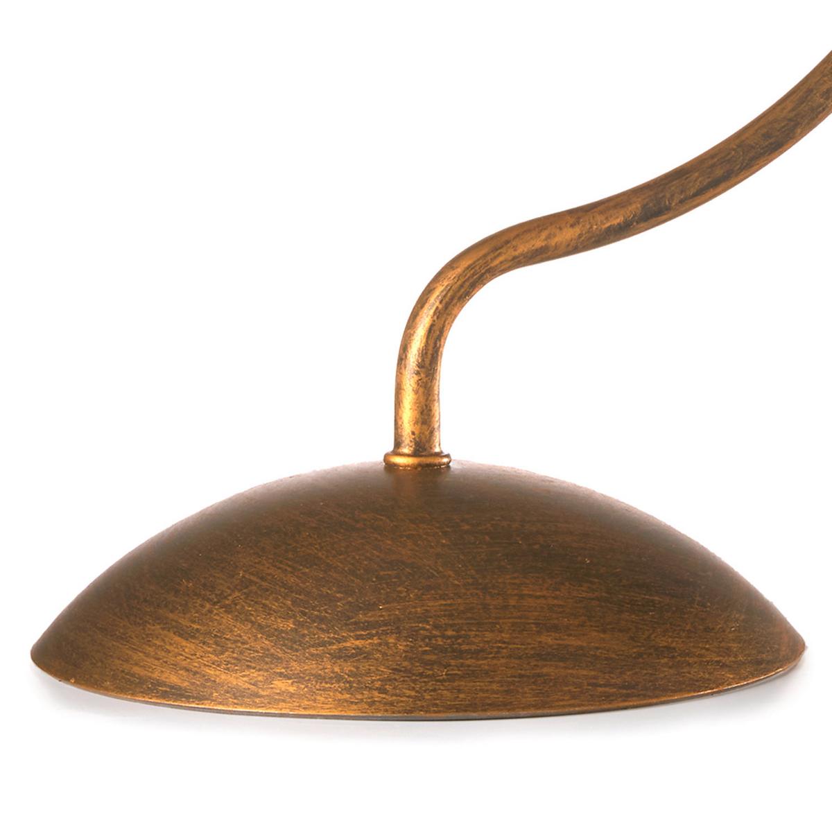Asztali Lámpa 4257/l Rosina - barna/fehér, Konventionell, műanyag/fém (23/34cm)