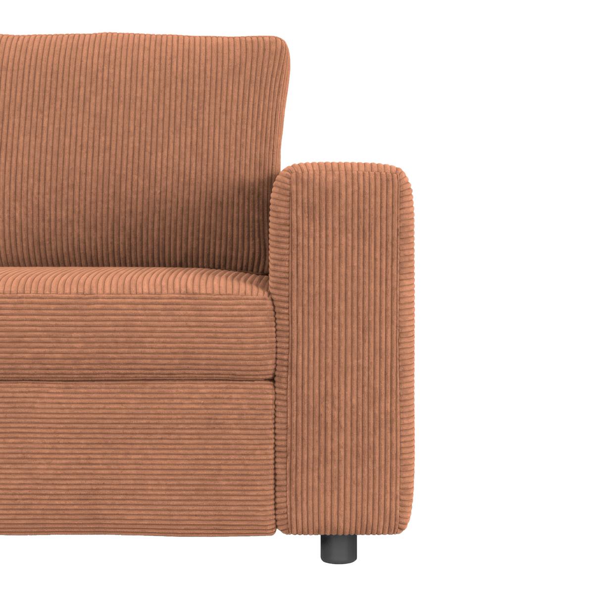 Kutna Garnitura Toulouse - crna/terakota, Trend, drvni materijal/drvo (224/206cm)