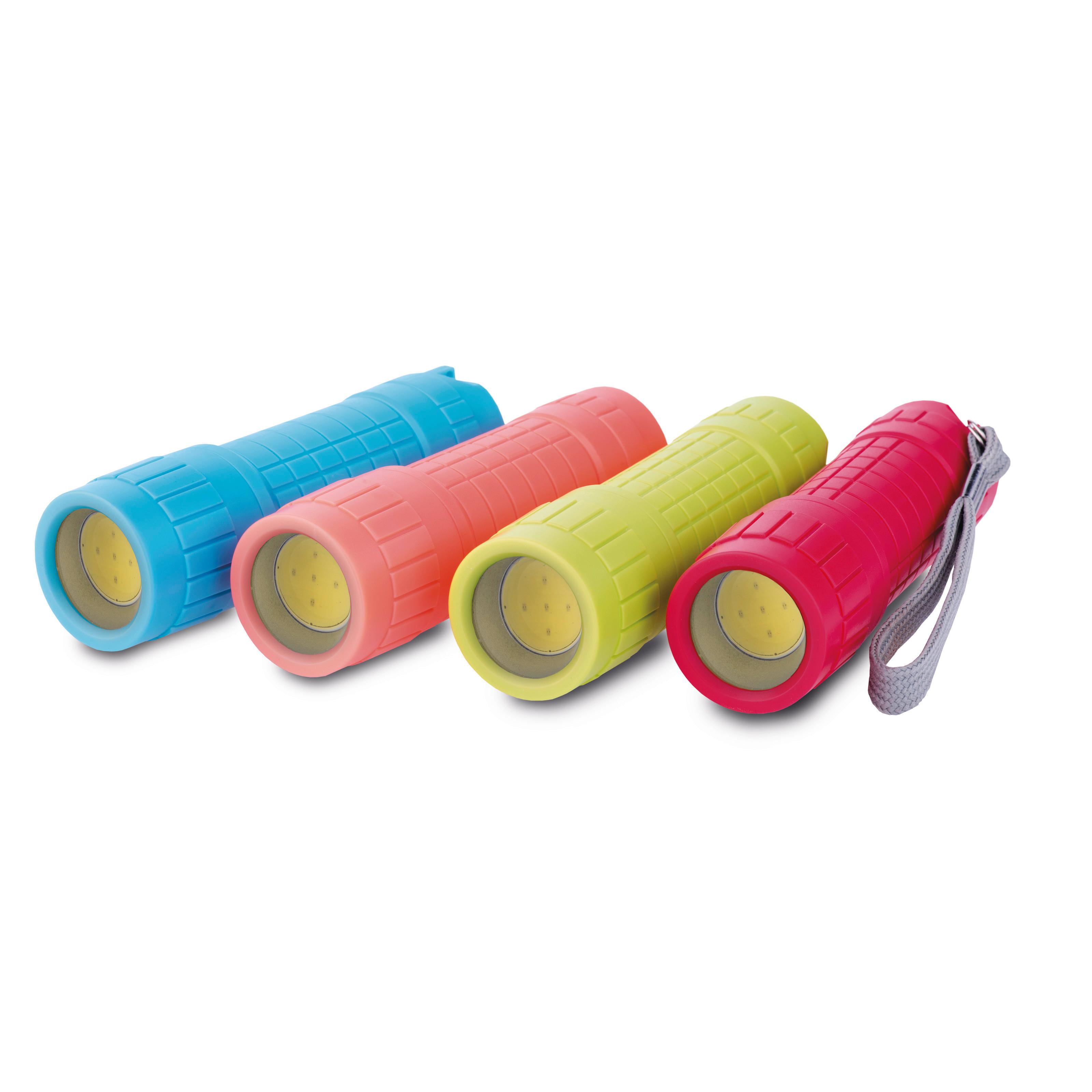 Led Elemlámpa 100 Lumen - rózsaszín/narancs, műanyag (2,9/10cm)