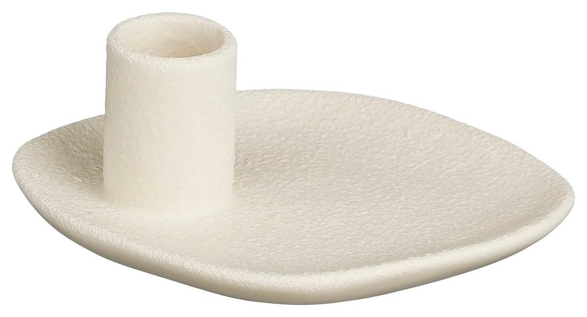 Kerzenhalter James in diversen Farben - Schwarz/Weiß, MODERN, Keramik (13/4/10cm) - Modern Living