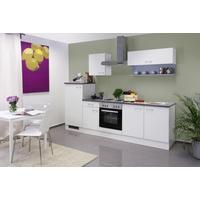 Blok Kuhinja S Aparatima Lucca 270 Cm - sivo-smeđa/bijela, Konvencionalno, drvni materijal/plastika (270cm) - MID.YOU