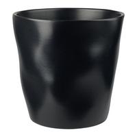 Übertopf Schwarz Matt - Schwarz, Keramik (21/21cm) - Mömax