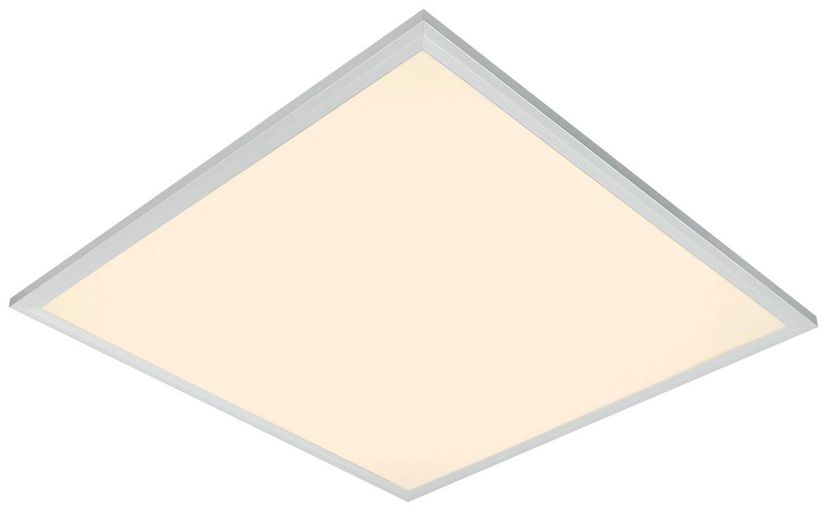 LED Mennyezeti Lámpa Cornelius - fehér, Modern, műanyag/fém (59,5/59,5/8cm) - Premium Living