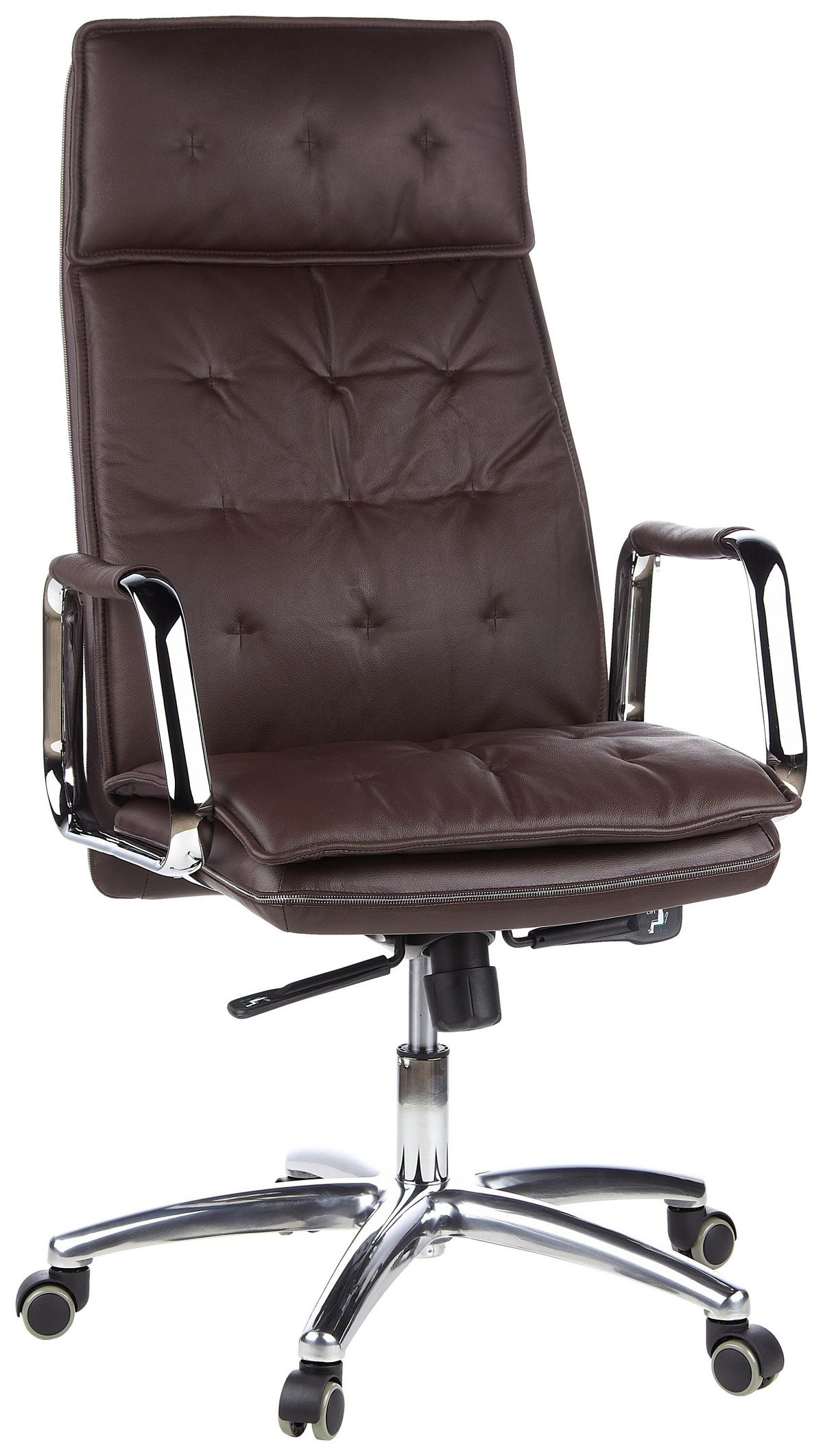 Pisarniški Stol Villa 20, Temno Rjava - rjava, Basics, kovina/umetna masa (60/130/48cm) - MID.YOU