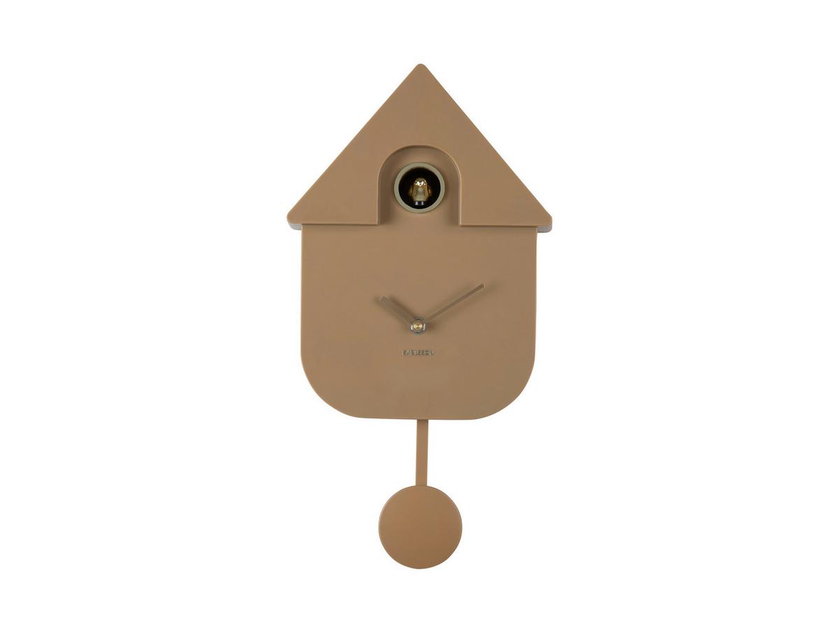 ZEGAR ŚCIENNY MODERN CUCKOO ORO - mokka, Basics, tworzywo sztuczne (41/21.5cm) - Karlsson