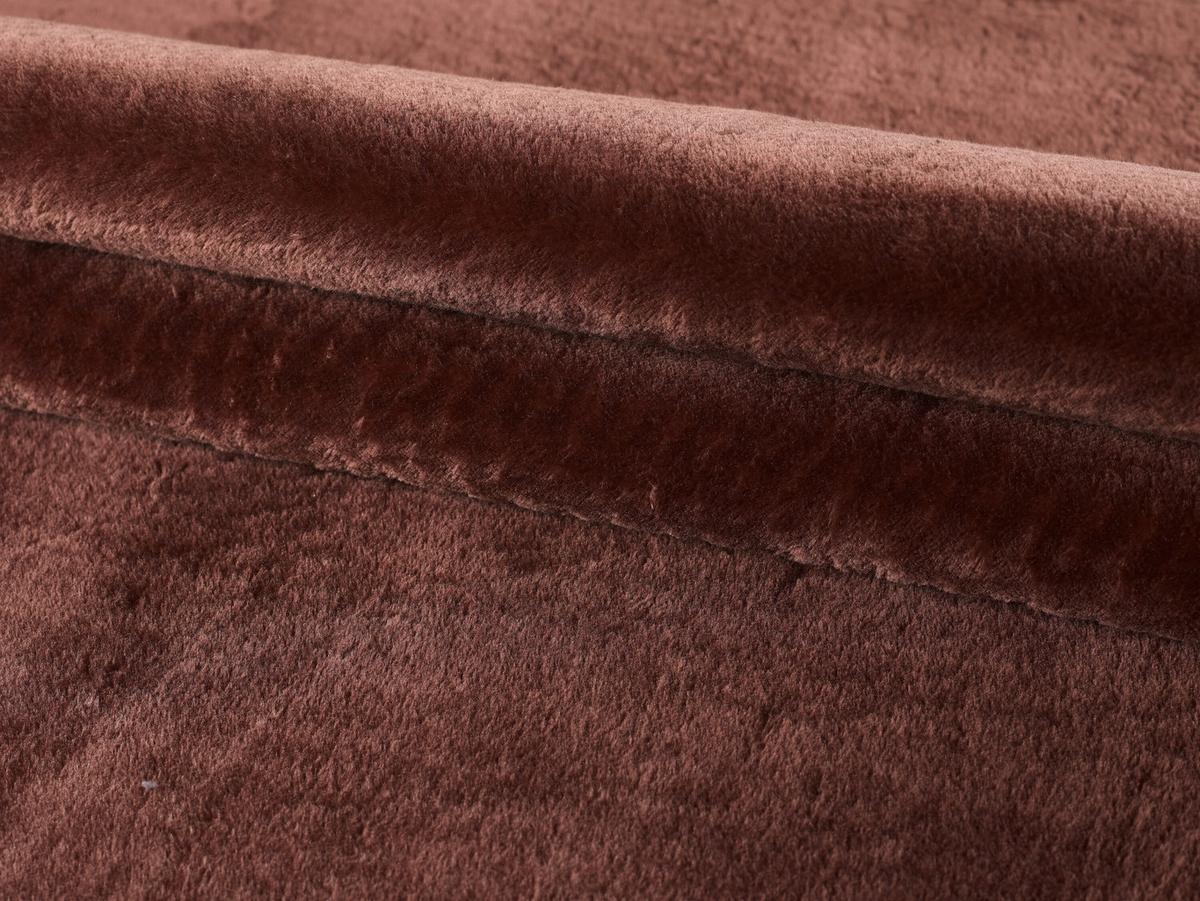 Hochflorteppich Catwalk Braun Ø ca. 120cm - Braun, Basics, Textil (120/120cm) - Novel
