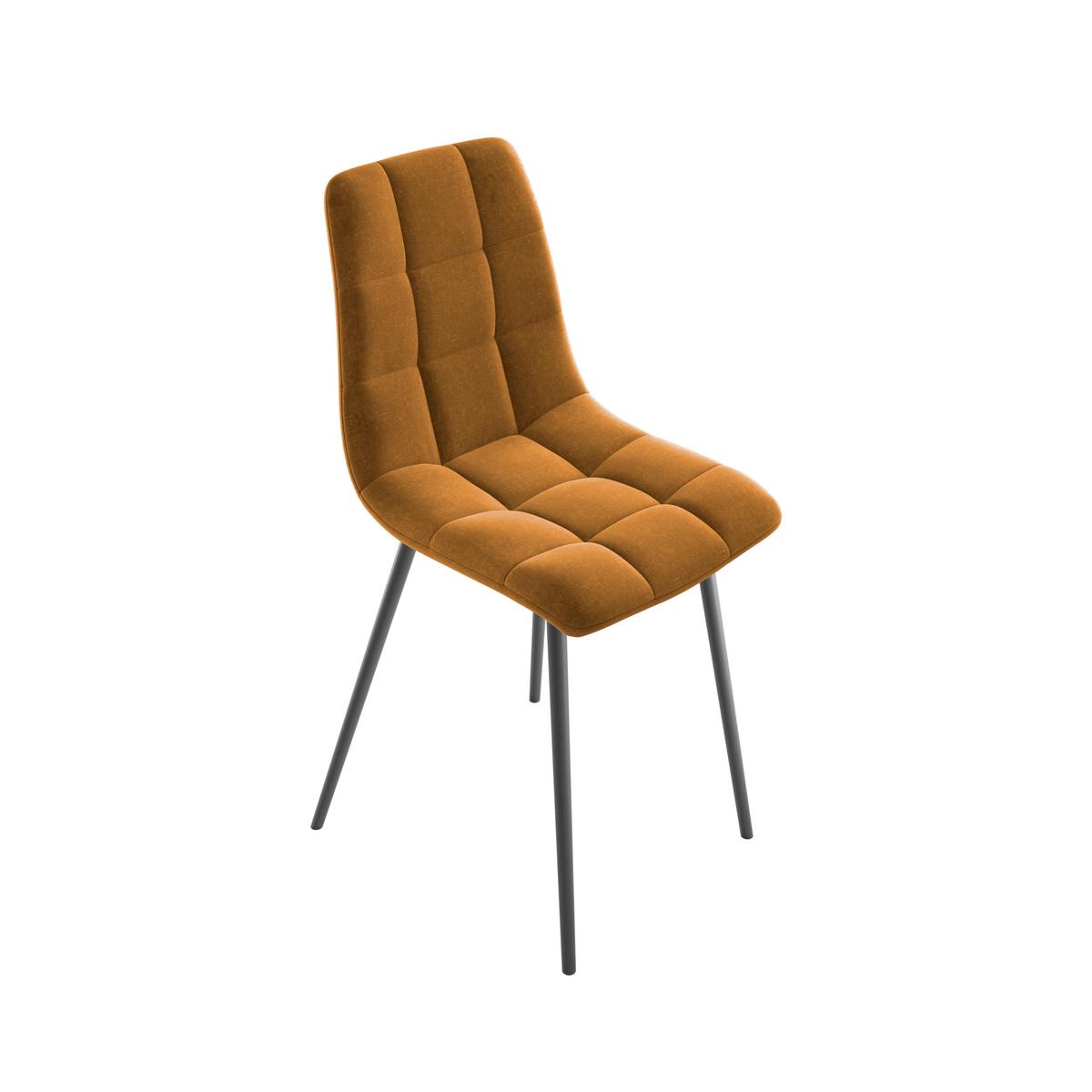 Stol Lech, Zlata - zlate barve/črna, Konvencionalno, kovina/tekstil (45/88/55cm) - Mömax