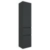 Hochschrank in Grau 'Pienza' - Silberfarben/Grau, Basics, Holzwerkstoff/Kunststoff (40/185/35cm) - Held